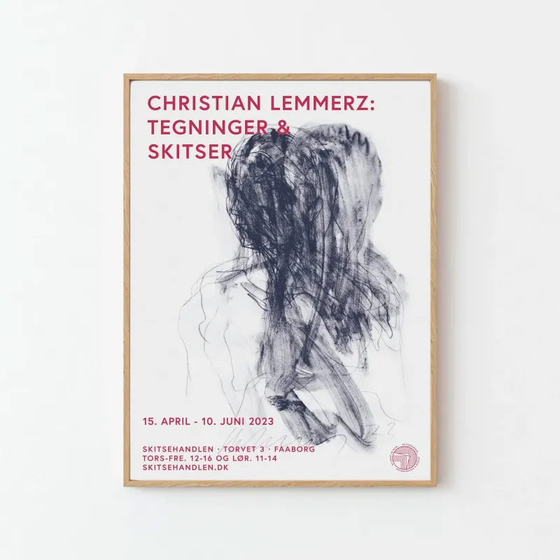 Christian Lemmerz: Tegninger og skitser (udstillingsplakat)