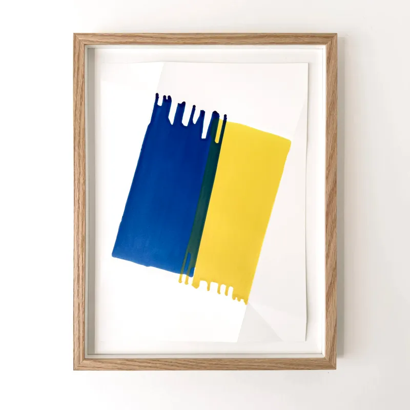 Signe Guttormsen: Uden titel (blå/gul), 2005